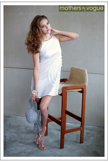 Платье Mothers en Vogue "Cotton Shift", цвет белый