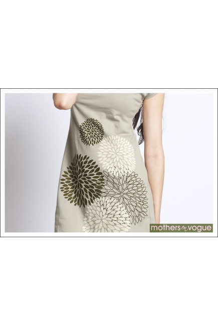 Платье Mothers en Vogue "Crisalis Print", цвет натур