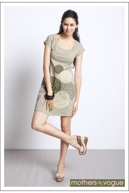 Платье Mothers en Vogue "Crisalis Print", цвет натур