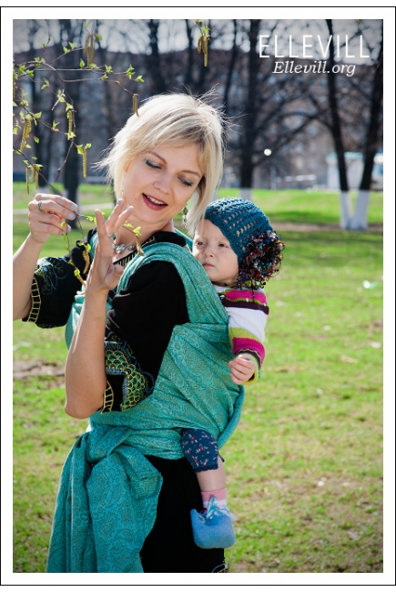 Слинг с кольцами Ellevill Paisley Linger с шелком