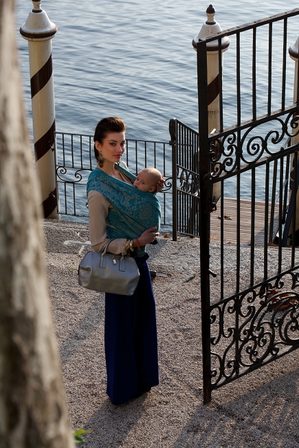 Слинг-шарф Diva Milano, Barocco Lions Turchese