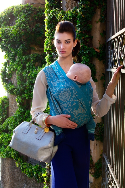 Слинг-шарф Diva Milano, Barocco Lions Turchese