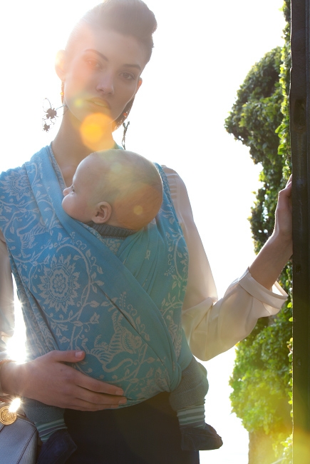 Слинг-шарф Diva Milano, Barocco Lions Turchese