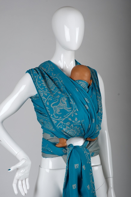 Слинг-шарф Diva Milano, Barocco Lions Turchese