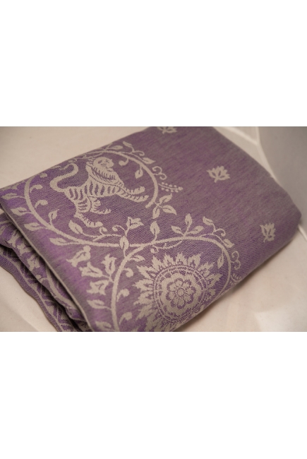 Слинг-шарф Diva Milano cо льном, Barocco Lions Viola