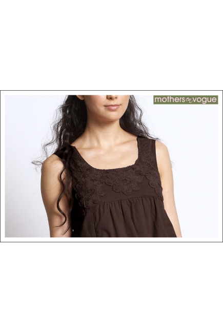 Платье Mothers en Vogue "Macrame Sundress", цвет коричневый
