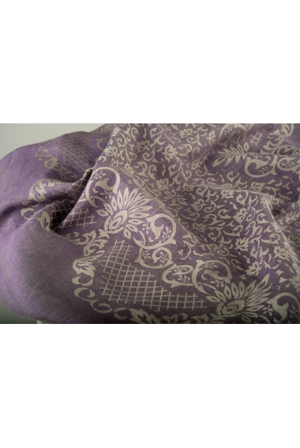 Слинг-шарф Diva Milano cо льном, Barocco Napoletano Viola