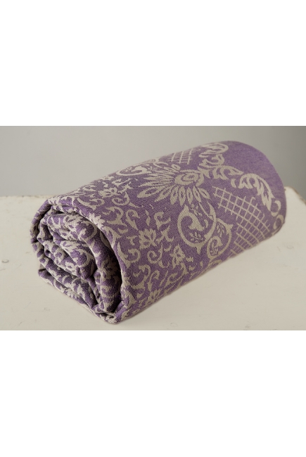 Слинг-шарф Diva Milano cо льном, Barocco Napoletano Viola