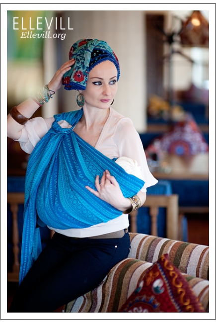 Слинг с кольцами Ellevill Zara Arthur со льном