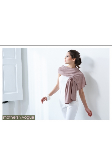 Пончо для кормления Mothers en Vogue из бамбука, цвет экрю
