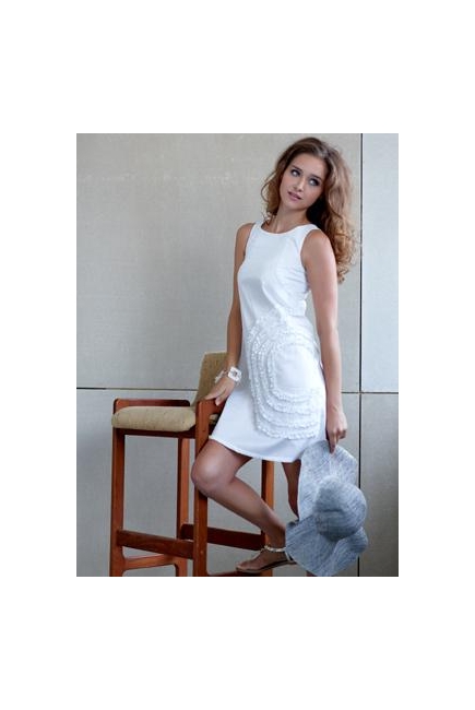 Платье Mothers en Vogue "Cotton Shift", цвет белый