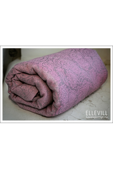 Слинг с кольцами Ellevill Paisley Silver-Pink