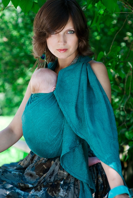 Слинг с кольцами Ellevill Paisley Smaragd