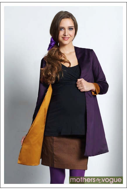 Двусторонний плащ Symphony, цвет фиолетовый-черный