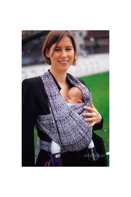 Слинг с кольцами Didymos, Indio Tiefblau/Weiss (темно-сине-белый)