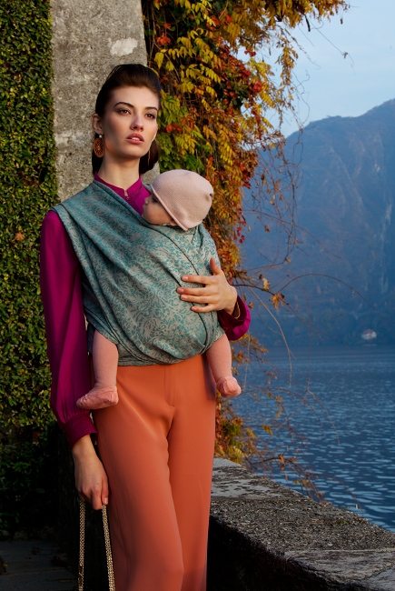 Слинг-шарф Diva Milano cо льном, Veneziano Mare