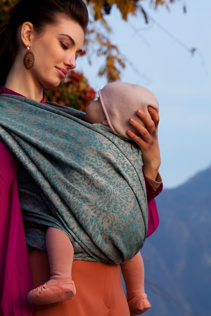 Слинг-шарф Diva Milano cо льном, Veneziano Mare