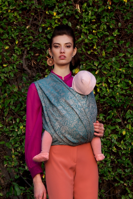 Слинг-шарф Diva Milano cо льном, Veneziano Mare