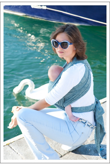 Слинг-шарф Ellevill Paisley Linen Ink