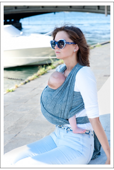 Слинг-шарф Ellevill Paisley Linen Ink