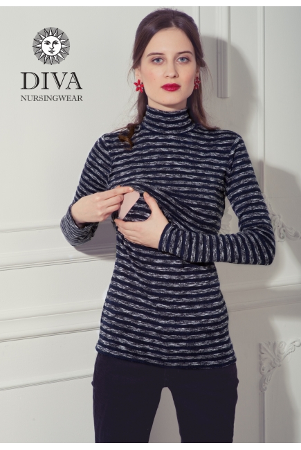 Топ для кормящих Diva Nursingwear  Felisa Strisce, цвет Azzurro