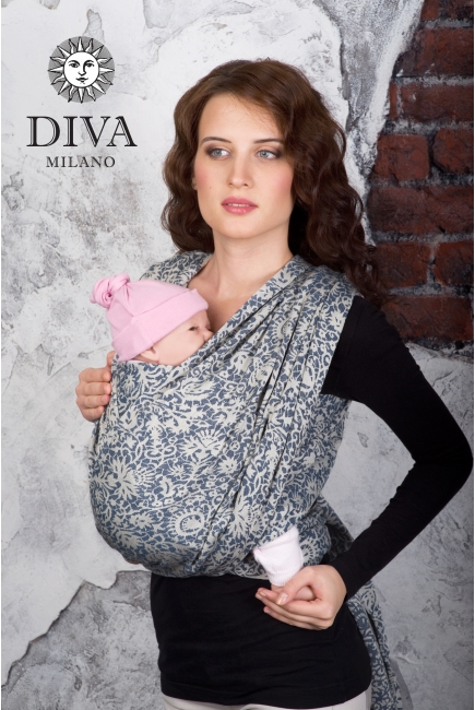 Слинг-шарф Diva Milano, Veneziano Eclipse со льном и шелком