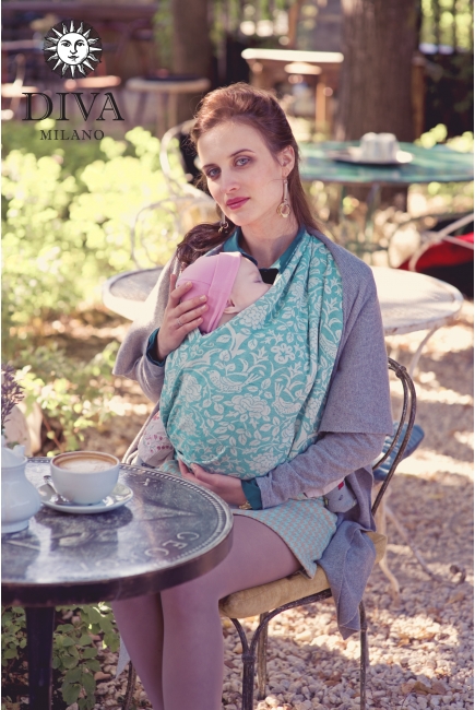 Слинг-шарф Diva Milano, Rose Mare со льном