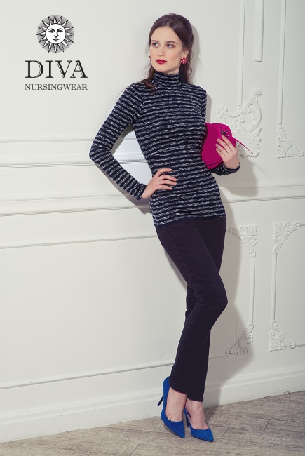 Топ для кормящих Diva Nursingwear  Felisa Strisce, цвет Azzurro