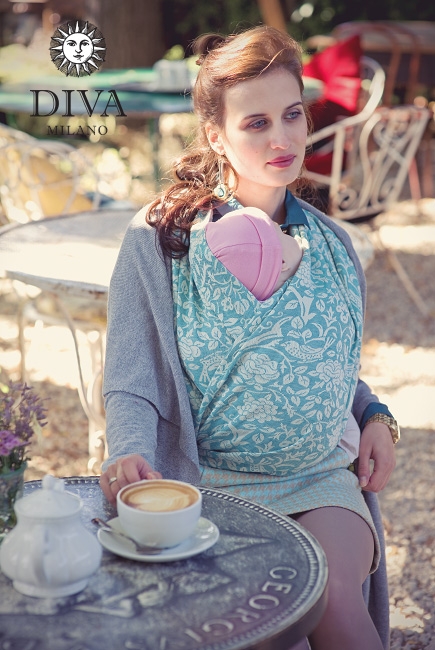 Слинг-шарф Diva Milano, Rose Mare со льном