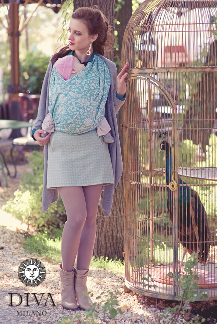 Слинг-шарф Diva Milano, Rose Mare со льном