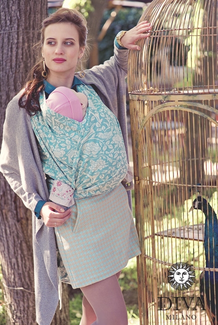 Слинг-шарф Diva Milano, Rose Mare со льном