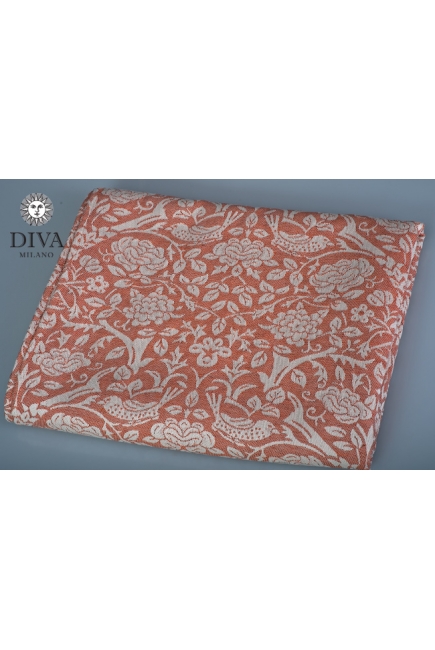 Слинг-шарф Diva Milano cо льном и коноплей, Rose Spezia