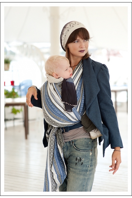 Слинг-шарф Ellevill Zara Tricolor Blue