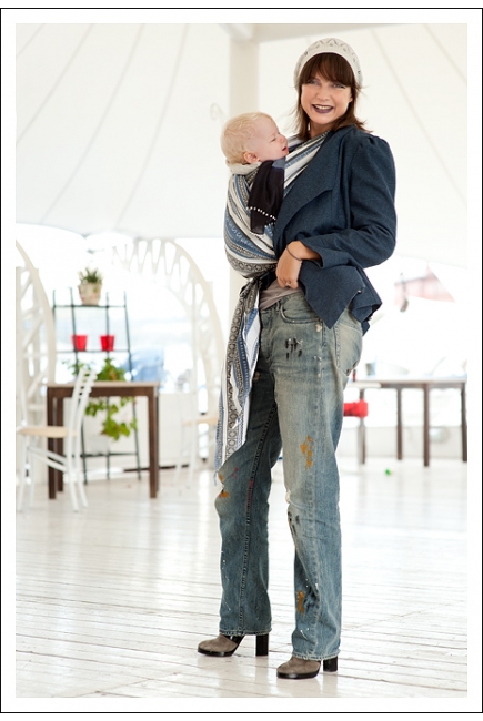 Слинг-шарф Ellevill Zara Tricolor Blue