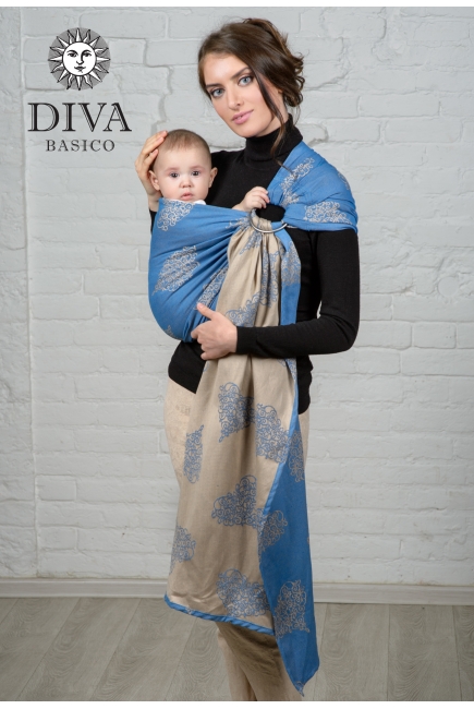 Слинг с кольцами Diva Basico, Azzurro
