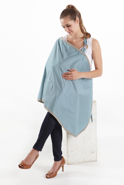 Накидка для кормления Hideaway, Dotted Turquoise