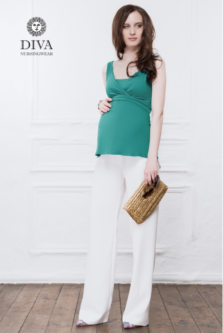 Топ для кормящих и беременных Diva Nursingwear Alba, цвет Smeraldo