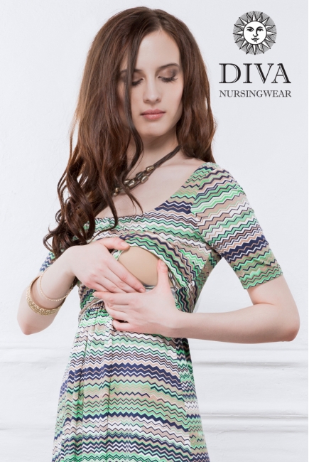 Платье для кормящих и беременных Diva Nursingwear Stella, Kiwi
