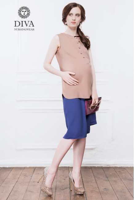 Топ для кормящих и беременных Diva Nursingwear Celia, Moka