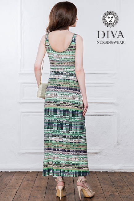 Сарафан для кормящих и беременных Diva Nursingwear Alba Maxi, Kiwi