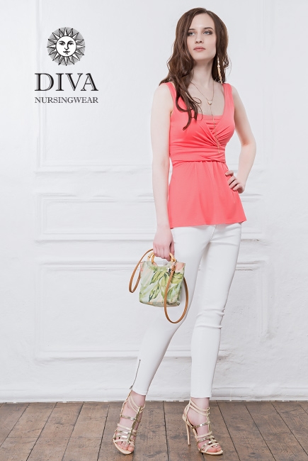 Топ для кормящих и беременных Diva Nursingwear Alba, цвет Corallo