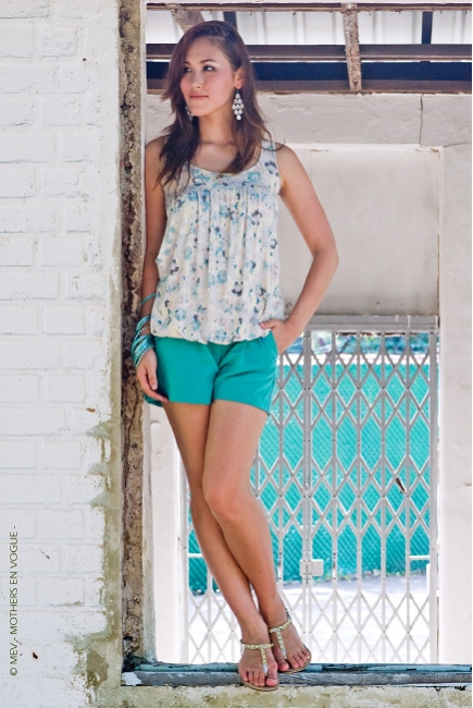 Топ для кормления Mothers en Vogue "Britney Bubble Tank", принт Pastel Bloom