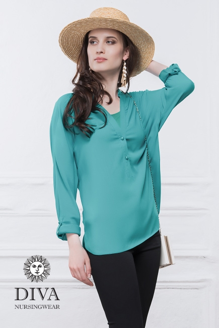 Топ для кормящих и беременных Diva Nursingwear Carla, Smeraldo