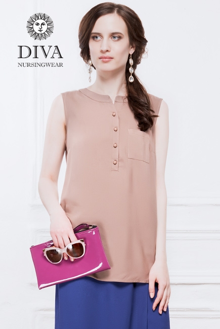 Топ для кормящих и беременных Diva Nursingwear Celia, Moka
