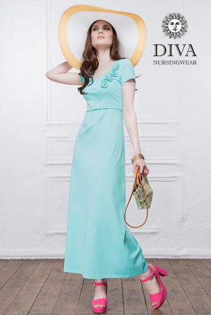 Платье для кормящих и беременных Diva Nursingwear Dalia, цвет Menta