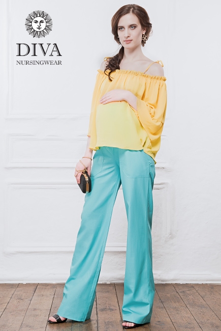 Брюки для беременных и кормящих Diva Nursingwear Deborah, Menta