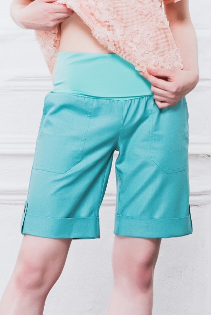 Шорты для беременных и родивших Diva Nursingwear Deborah, Menta
