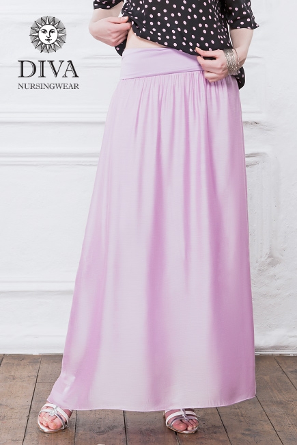 Юбка с шелком для беременных и родивших Diva Nursingwear Ines, Lavanda