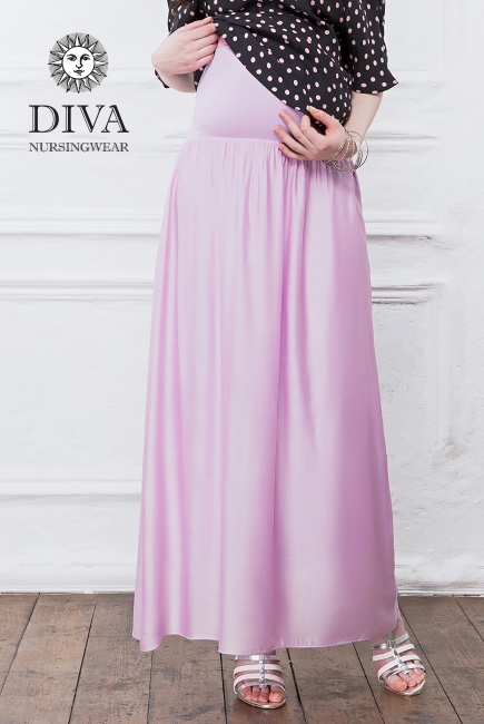 Юбка с шелком для беременных и родивших Diva Nursingwear Ines, Lavanda