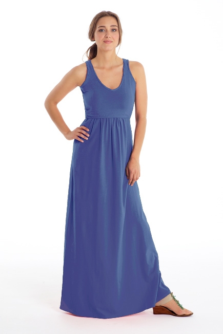 Платье для кормящих Must Have V-Neck Maxi, Deep Periwinkle
